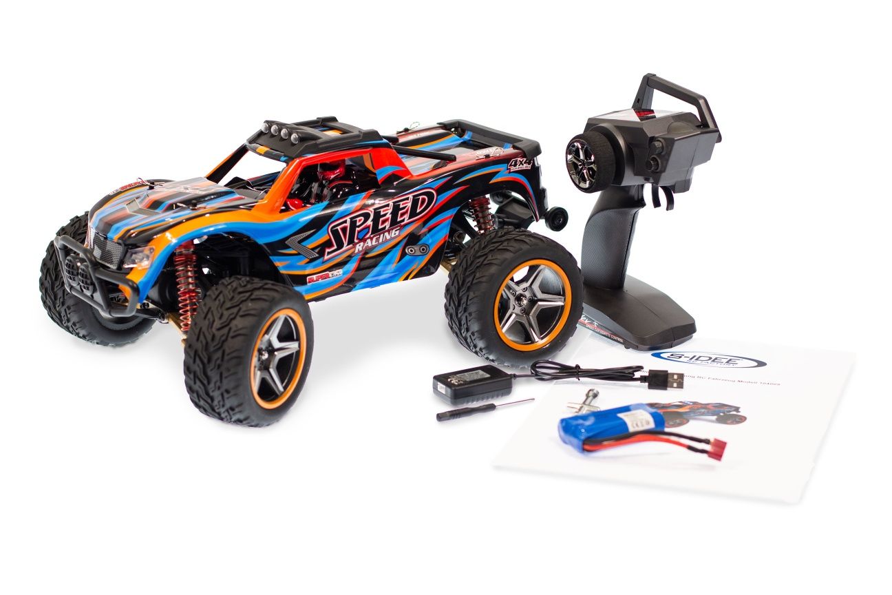 Carro RC Buggy Monster Wltoys WL 104009 LED's  1:10 45 km/h 2.4Ghz