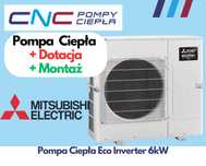 Pompa Ciepła Mitsubishi Eco Inverter 6kW z montażem GWAR 8LAT Premium