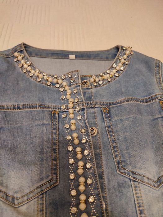 Куртка джинсовая на девочку 9-11 лет