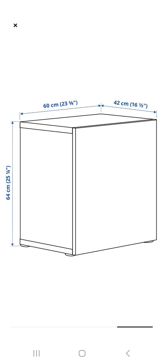 Szafka Ikea besta i drzwiczki glassvik