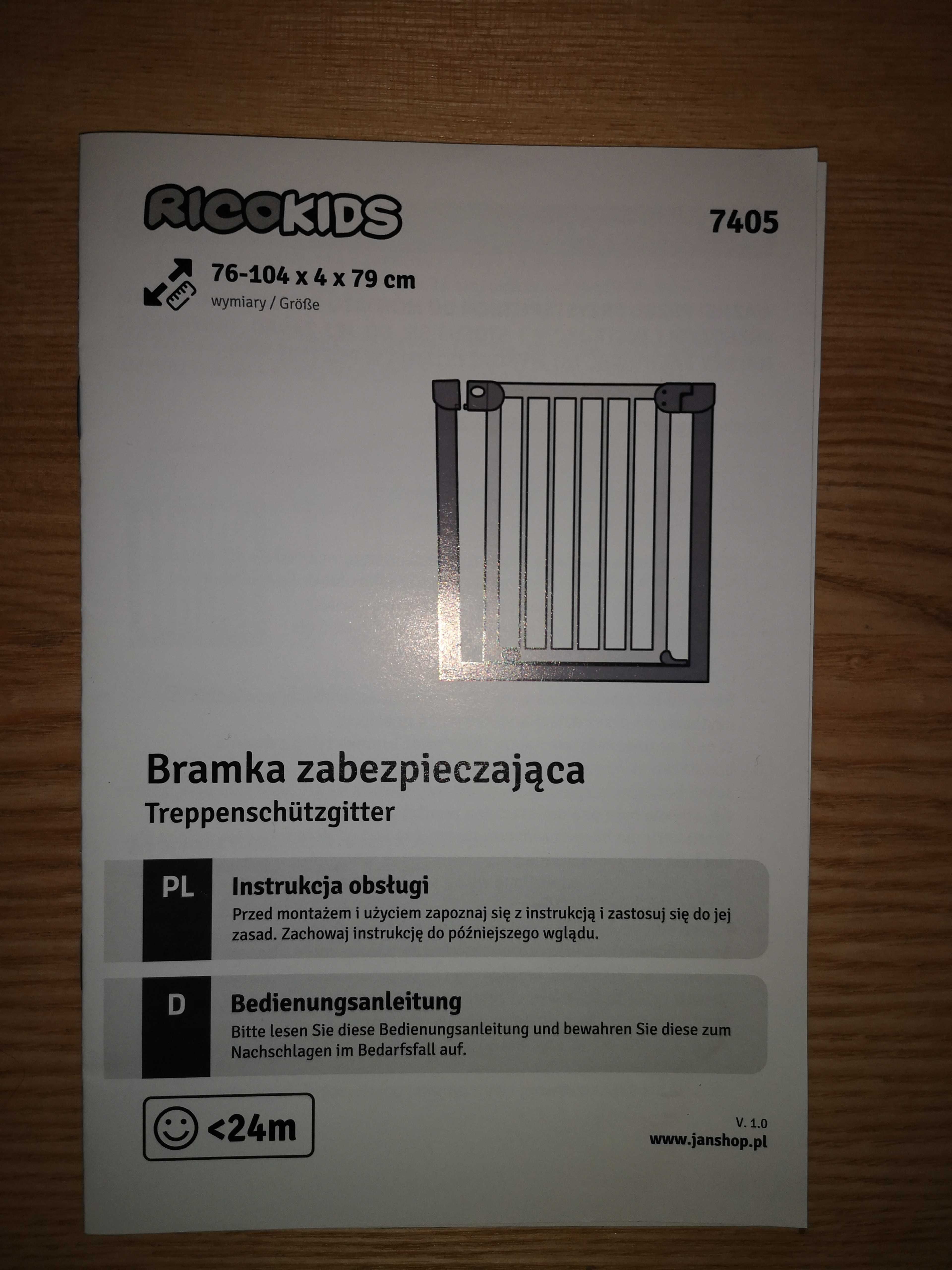 Bramki zabezpieczające komplet Ricokids