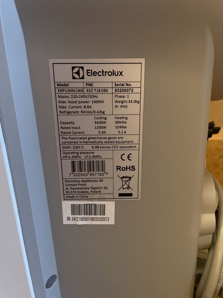 Klimatyzator przenośny Electrolux