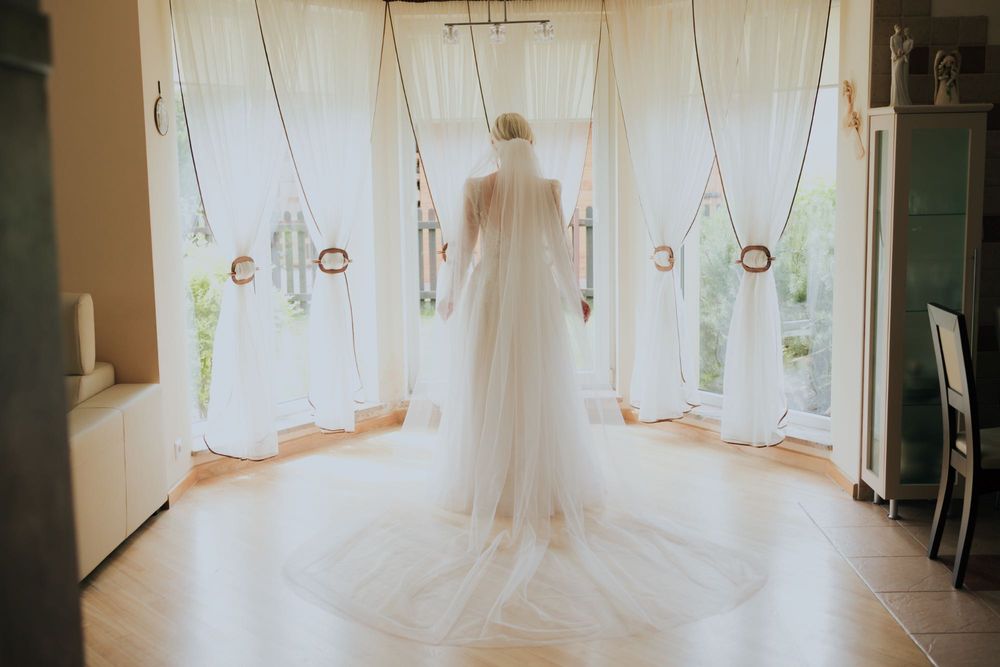 Suknia ślubna "Gloria" z długim rękawem Warszawa