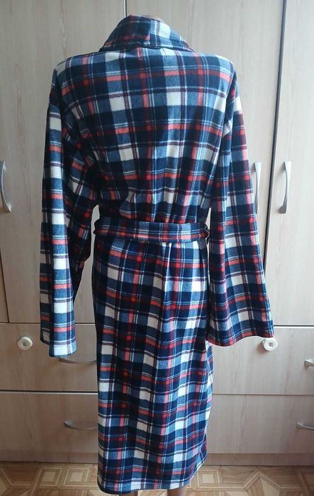 Халат картатий фліс у клітинку harbour bay М р. 48-50