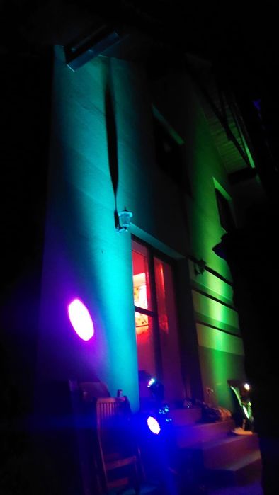 Światła, oświetlenie imprezowe, głośnik JBL, mikrofon, stacja zasil.