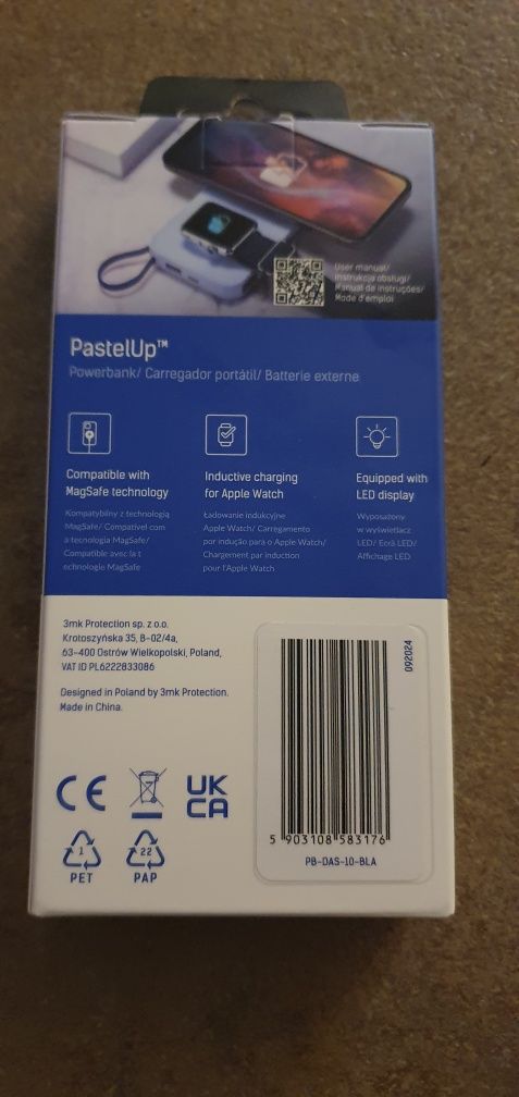 Powerbank 3MK pastelup 10 000 mAh