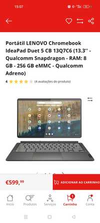 Portátil Chromebook Lenovo Duet 5 - 13,3"