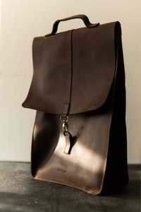 Рюкзак шкіряний Incarne коричневий