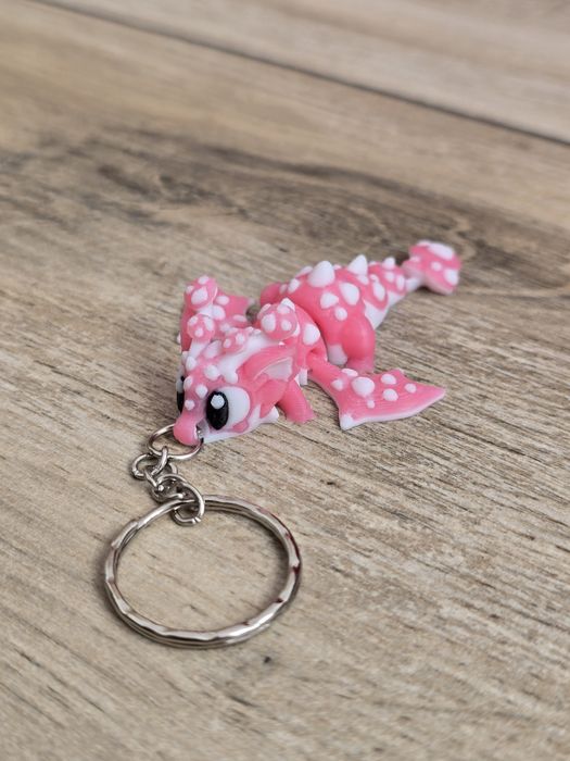 Breloczek Mushroom mini Dragon 3d - Brelok Druk3d fidget Keychain
