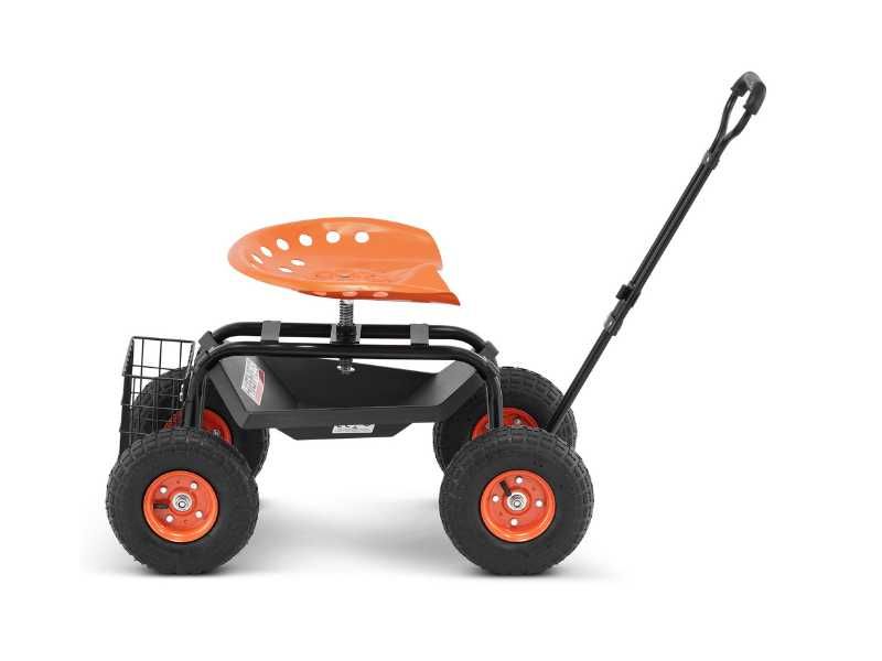 Wózek ogrodowy siedzisko ogrodowe jezdne taboret klęcznik HIGHER