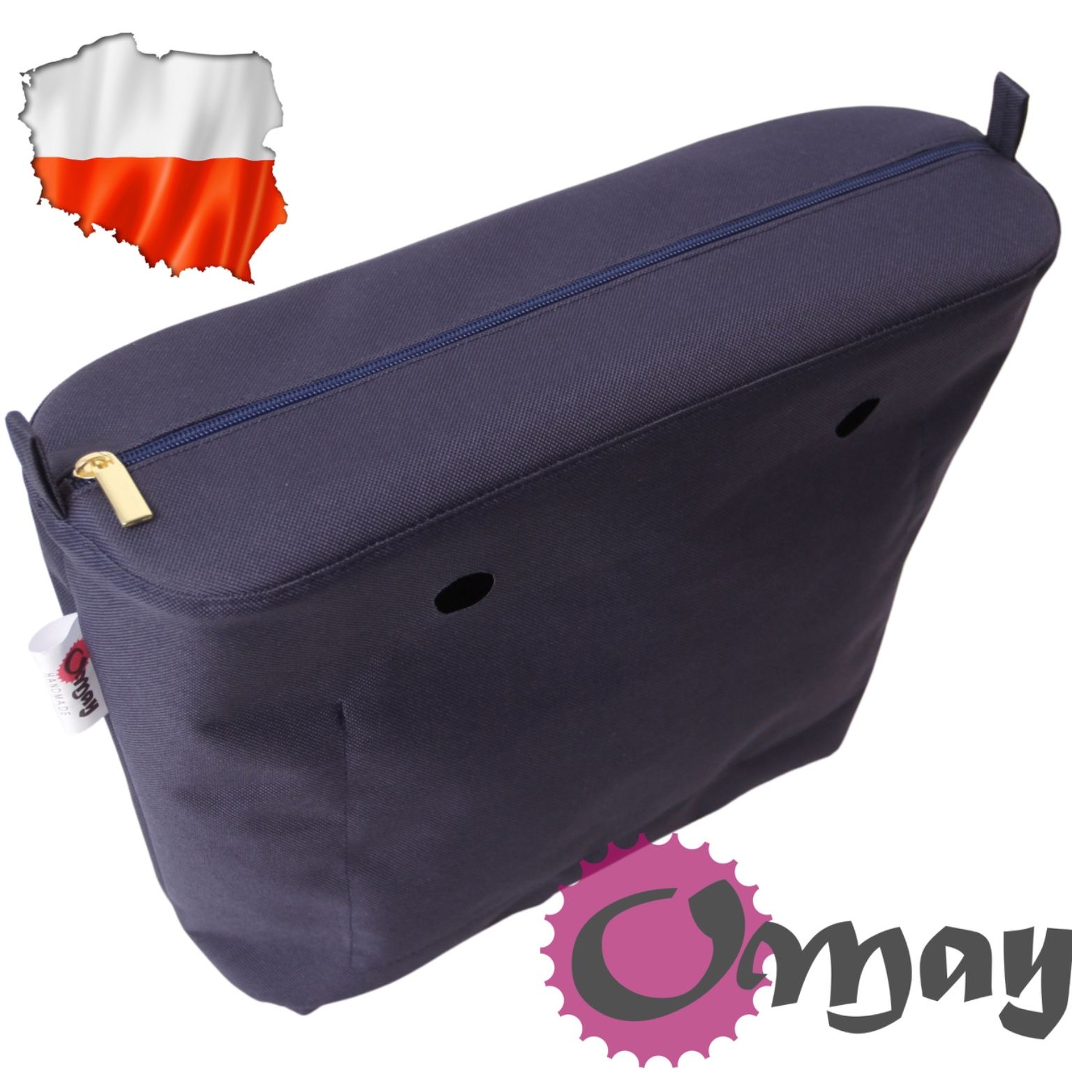 Dopasowany organizer do OBAG STANDARD granat Złoto SZTYWNA GÓRA OMAY