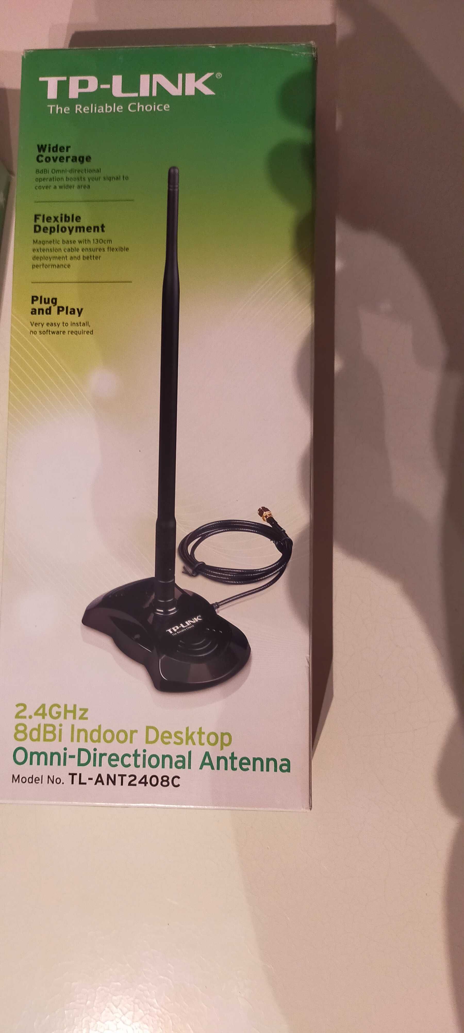 2 Antenas Omni-direcional Interna de mesa e 1 D-Link Adaptador