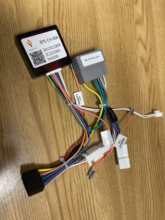 Cabos ISO autoradio automóvel Jeep grand Cherokee e chryseler com ligação para comando do volante