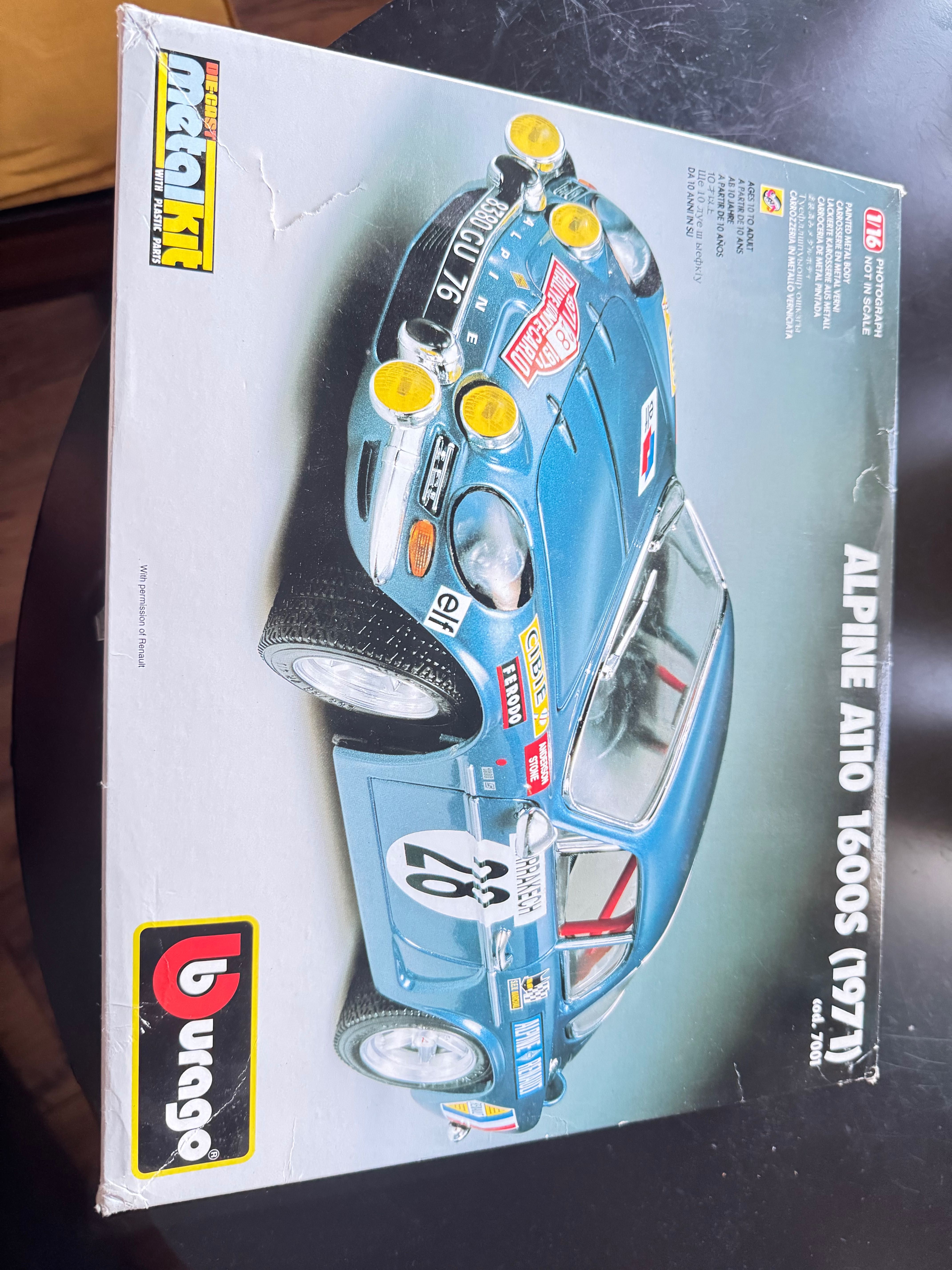 Alpine a1600 a110 bburago 1/16 Unikat
