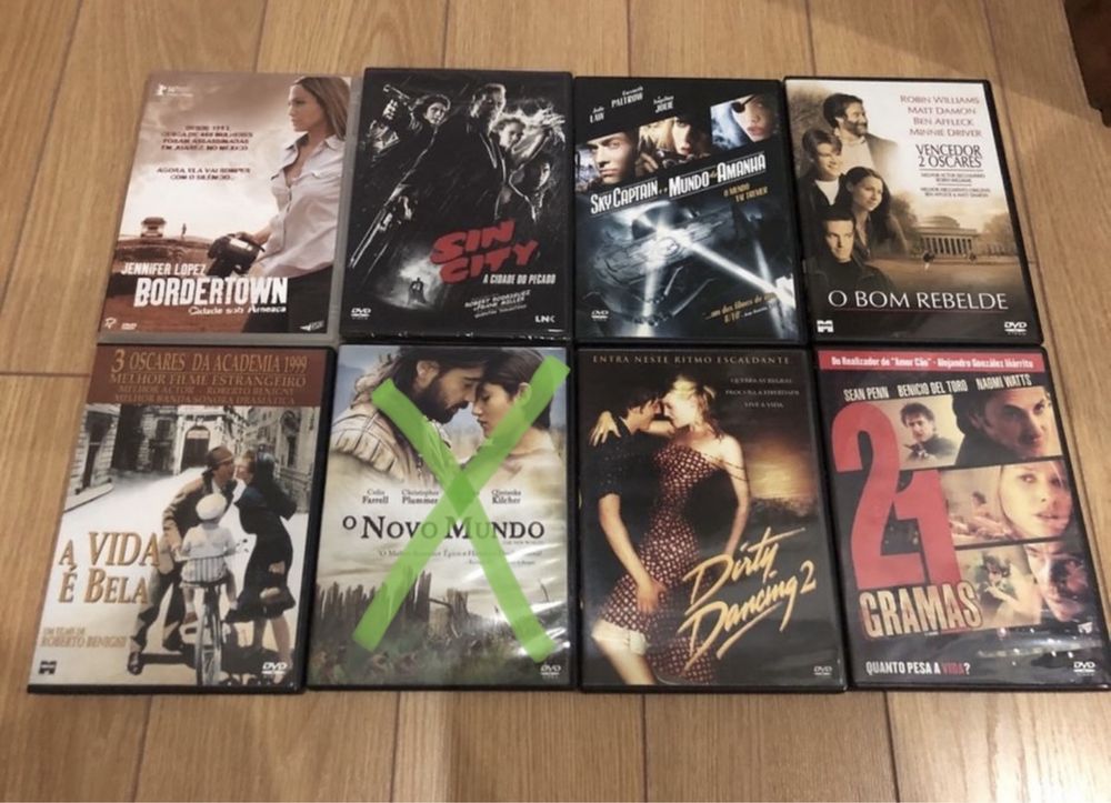 Varios DVDs cada um a 1€