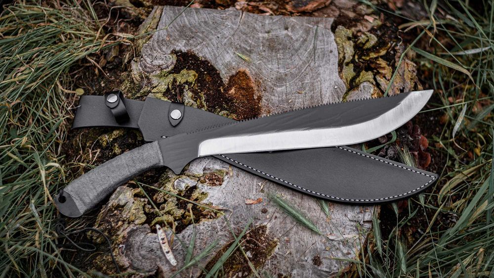 Duży Nóż Wojskowy Maczeta Taktyczny Survivalowy Bushcraft Piła Prezent