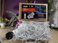 ANSIO 500 diod LED do wewnątrz i na zewnątrz 17 m i 10 m przewodu