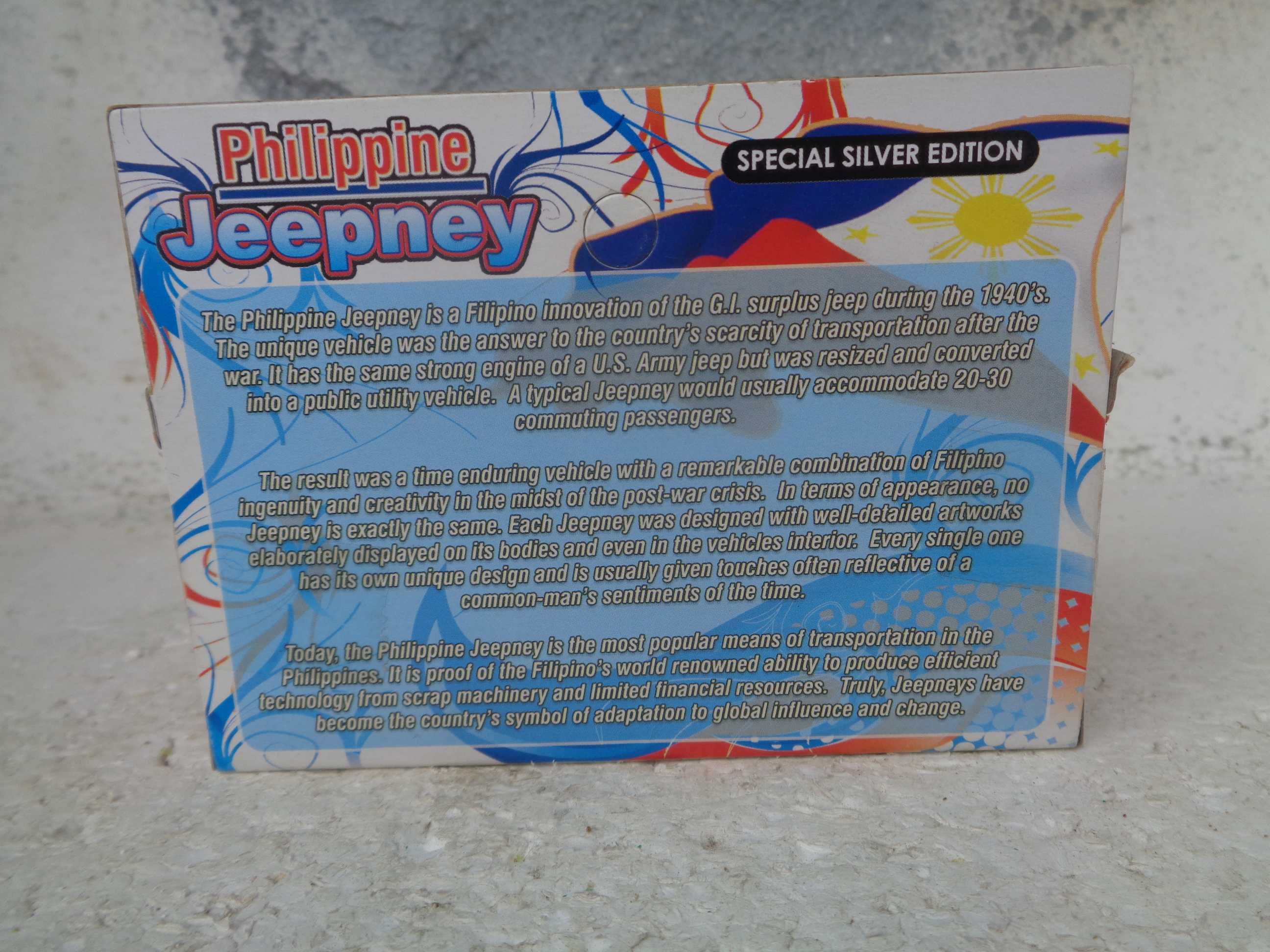 1:87 Jeepney Philippine  Special silver edition
