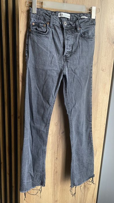 Spodnie ZARA 34 damskie jeansy czarne bawełna