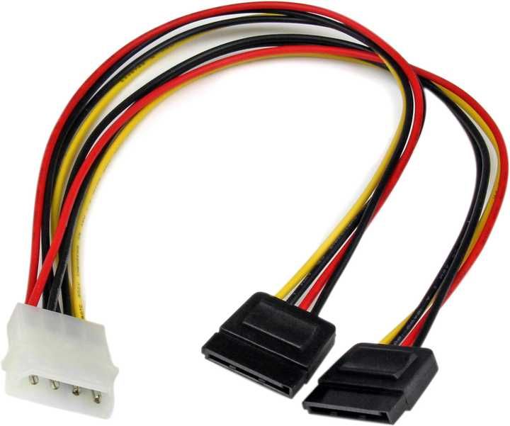 Кабель atcom molex to 2 sata 20 см