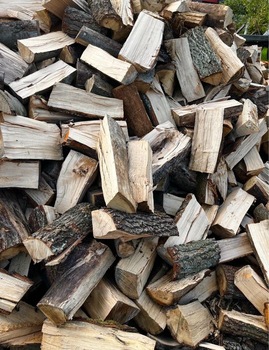 Drewno kominkowe opałowe sezonowane buk grab dąb jesion brzoza sosna