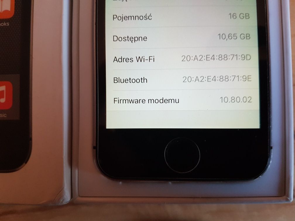 Telefon Oryginalny Iphone 5s 16GB A1457 Stan BDB + Akcesoria+Etui !!!