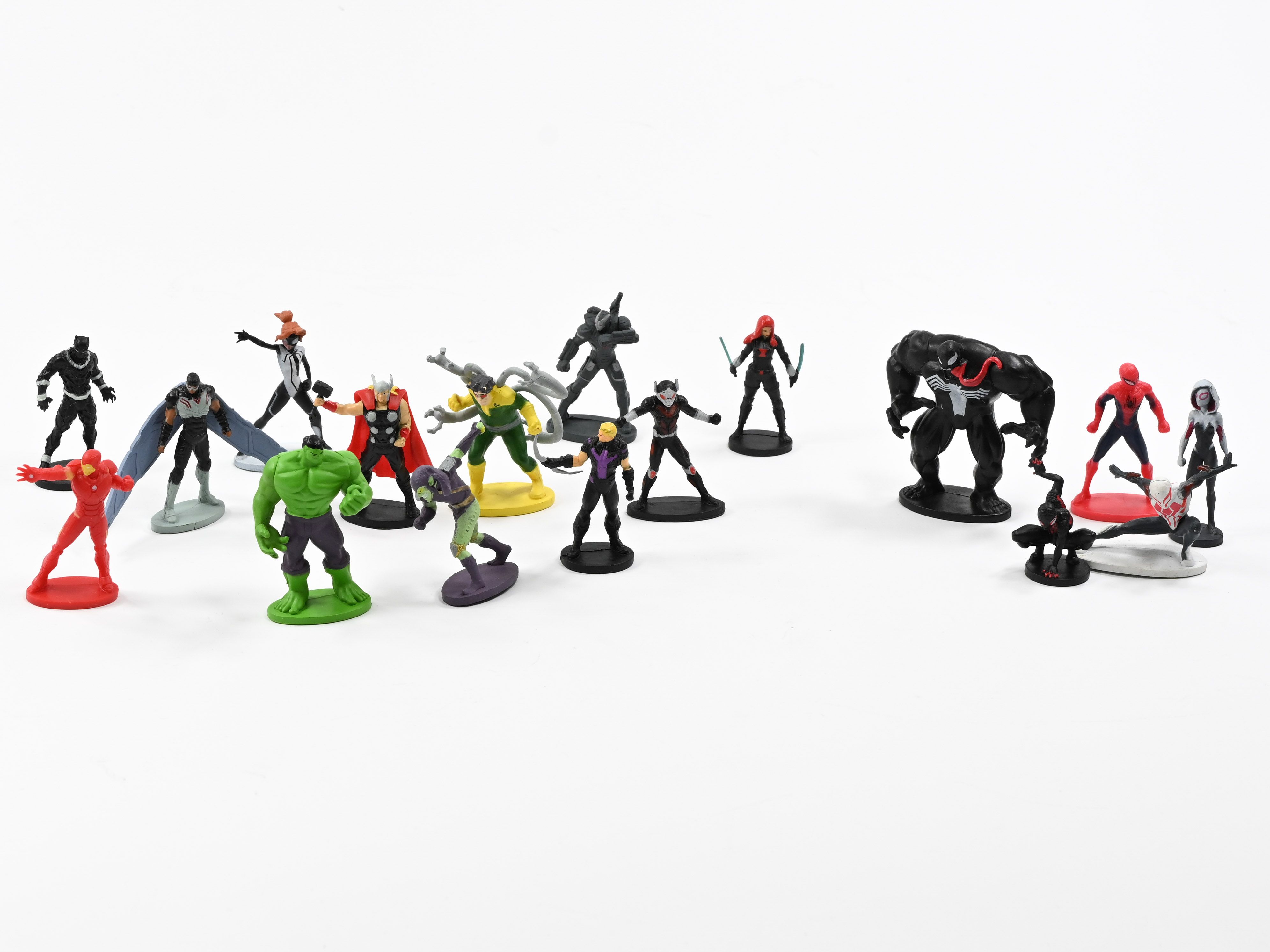 MARVEL Zestaw figurek Spider-man, Venom, Thor, Iron Man, Ant, Hulk