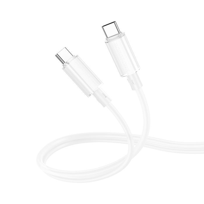 Borofone Kabel BX112 Lemon - Typ C na Typ C - PD 60W 1 metr biały