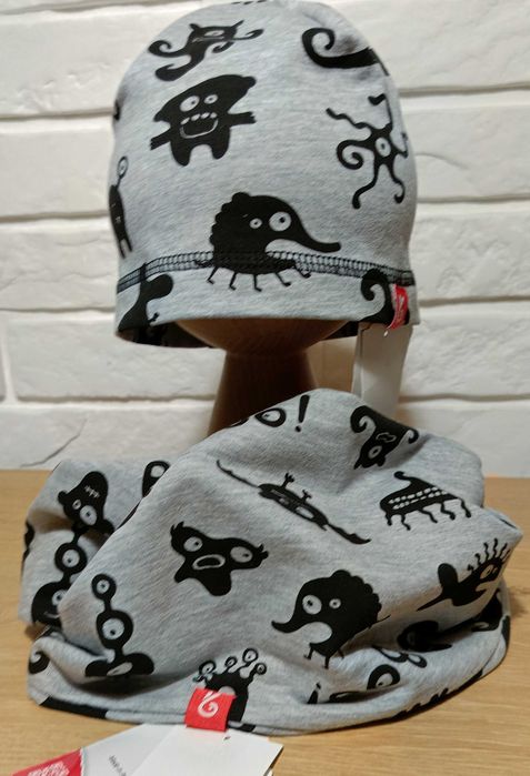 Bexa zestaw komplet czapka komin STWORKI roz.44  6-12m-cy