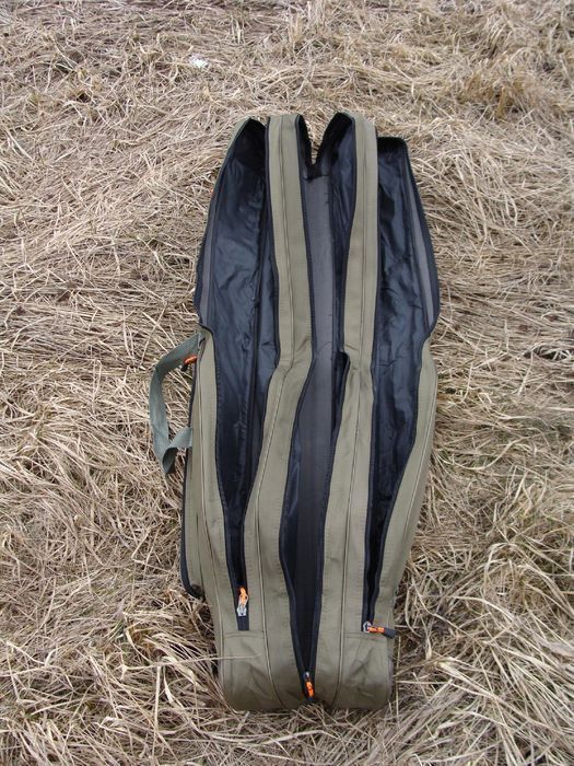 Pokrowiec wędkarski torba na wędki oliwka 120 cm 3 komory FL
