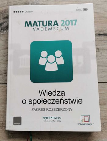 Matura 2017. Vademecum. Wiedza o społeczeństwie. Zakres rozszerzony