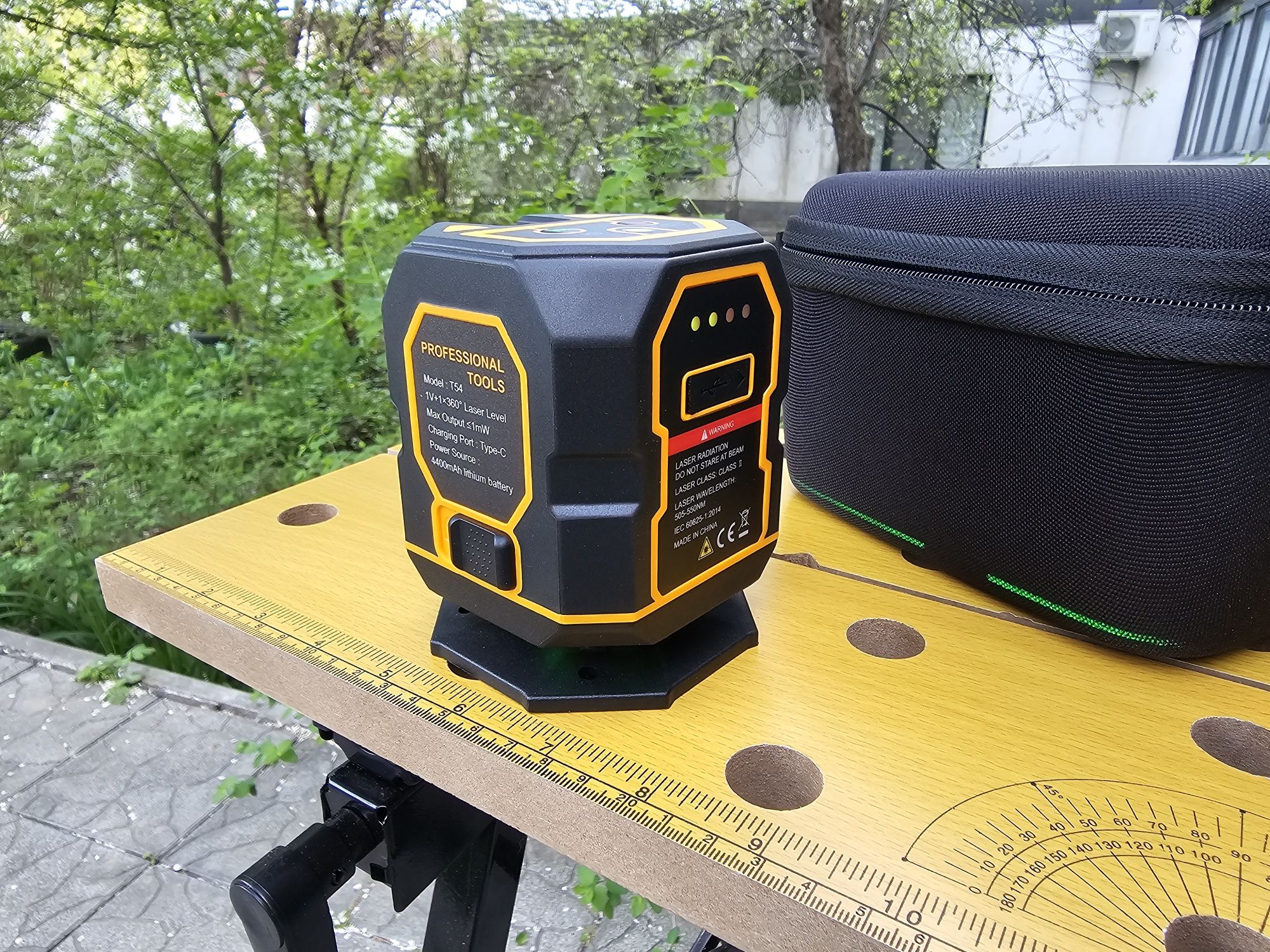 Качественный Лазерный уровень Laser Level 360° Pro Тонкая линия Аккум.