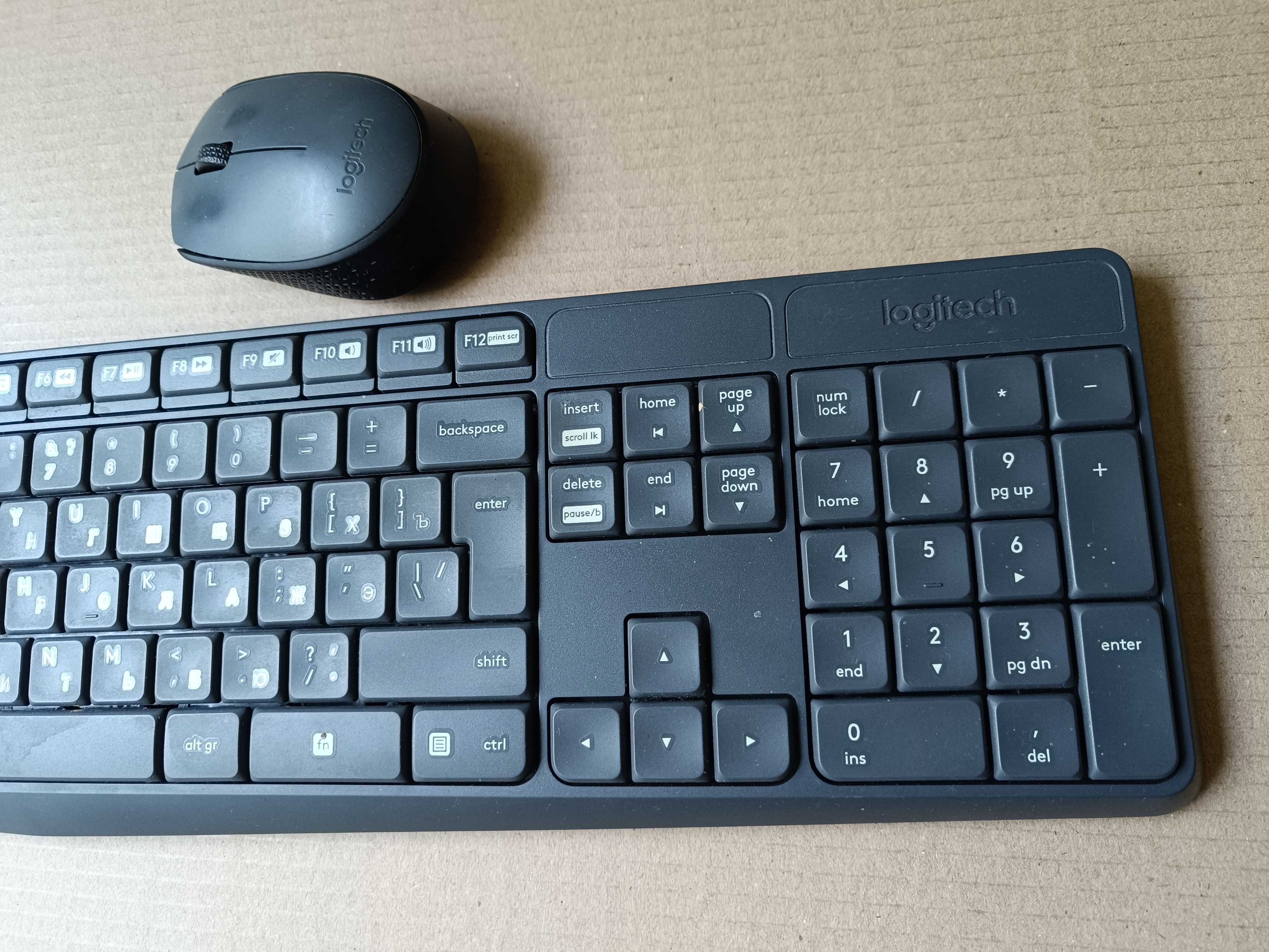 Клавіатура logitech k235 і мишка logitech m170 комплект без ресівера