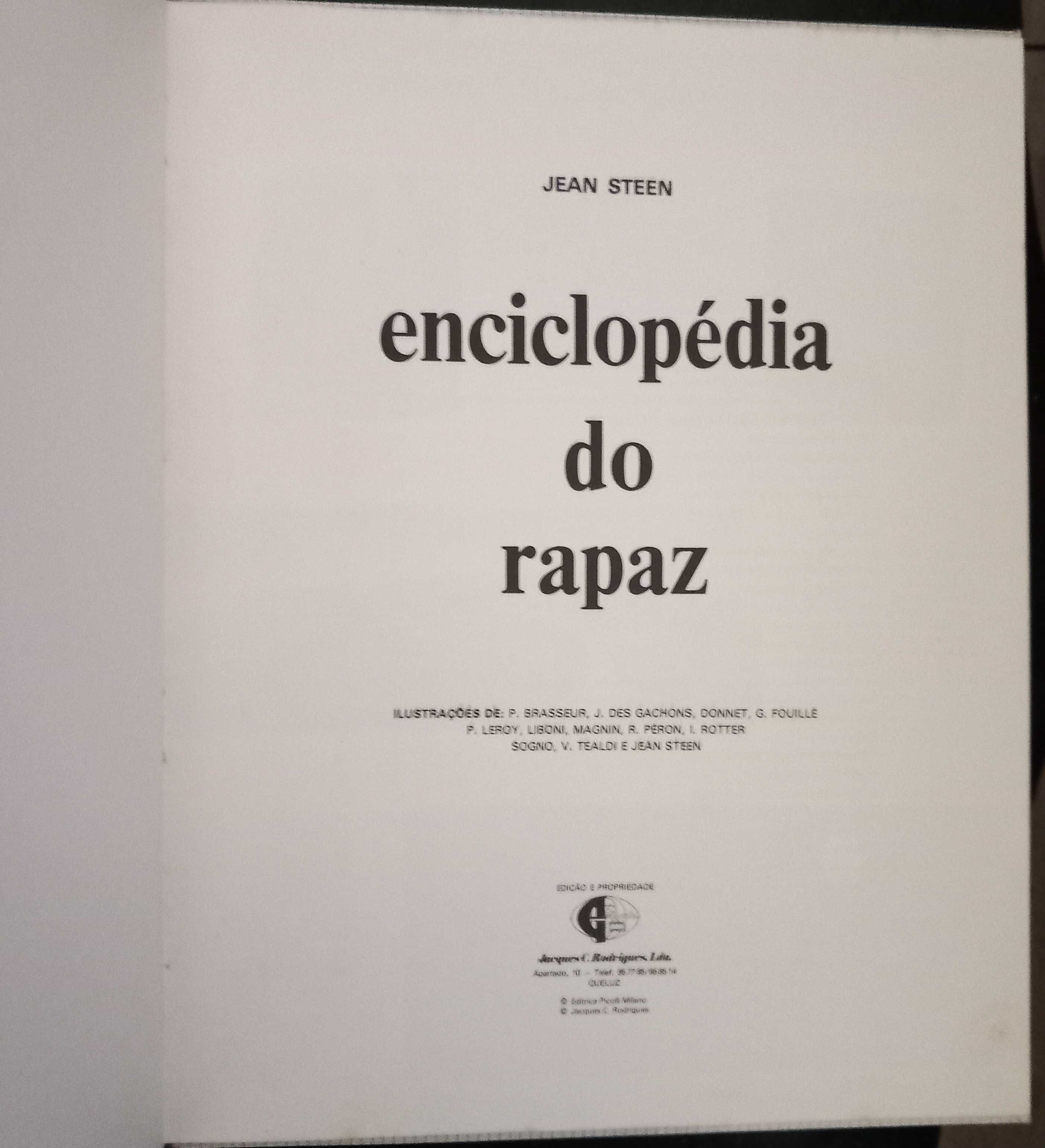 Livro - Enciclopédia do Rapaz de Jean Steene - portes incluídos
