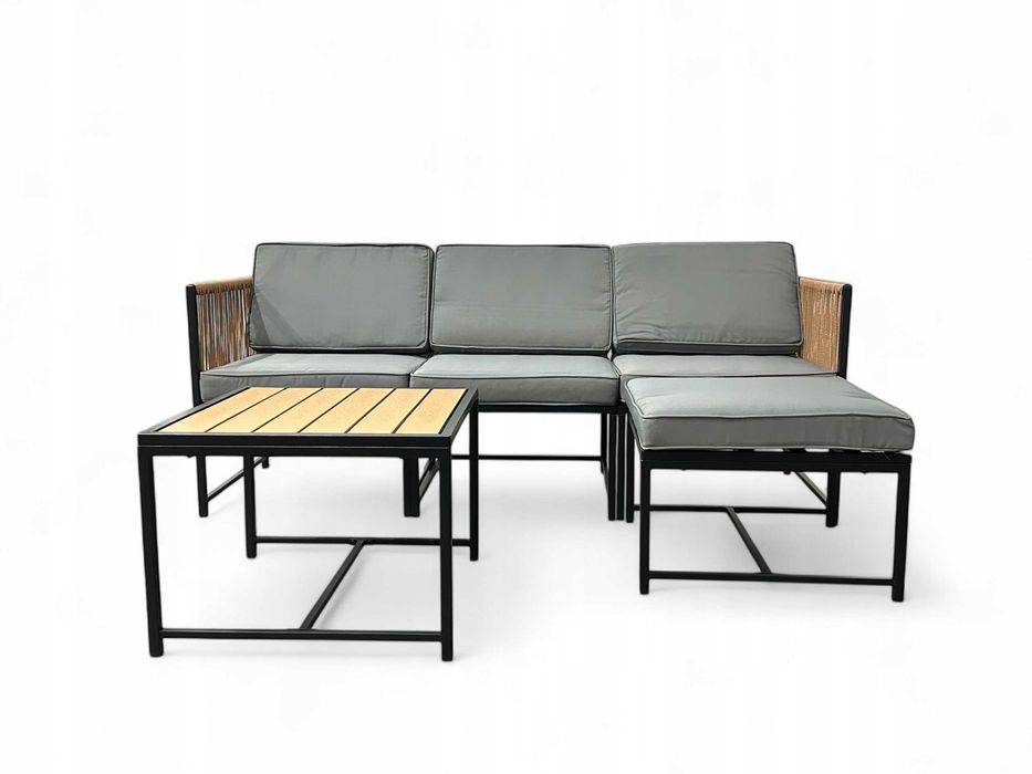 OUTLET! Narożnik Ogrodowy/Tarasowy Modułowy Zestaw Mebli 2 Kolory