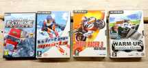komplet 4 szt Gra komputerowa PC CD-ROM sports moto racer winter warm