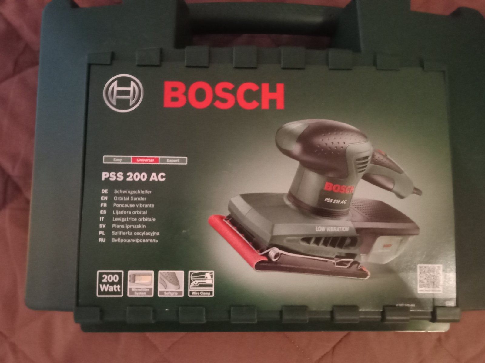 Плоскошлифовальная машинка bosch pss 200 ac