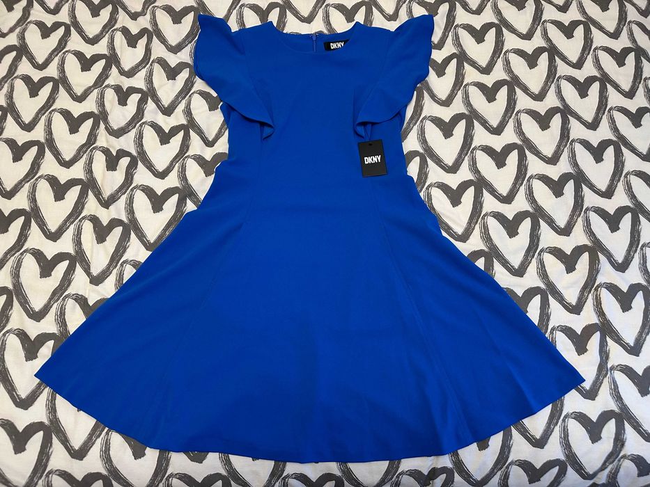 Зовсім нова сукня DKNY Royal Blue у стилі русалки – розмір S