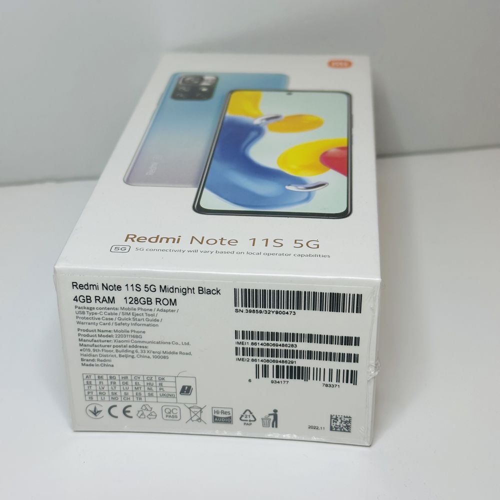 Смартфон Redmi Note 11S 5G Midnight Black 4GB/128GB чорний