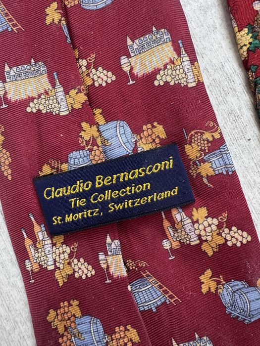 Вінтажна краватка claudio bernasconi винтажный галстук