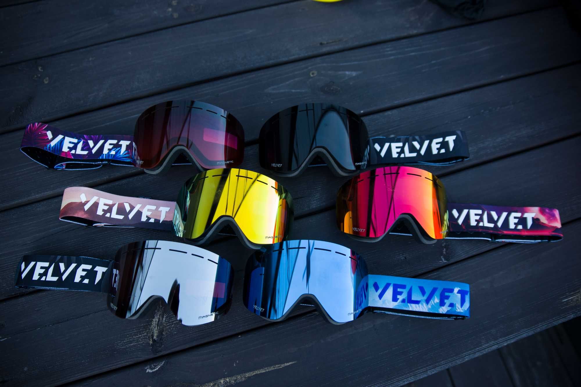 Гірськолижна маска - окуляри для лижників сноубордистів Velvet