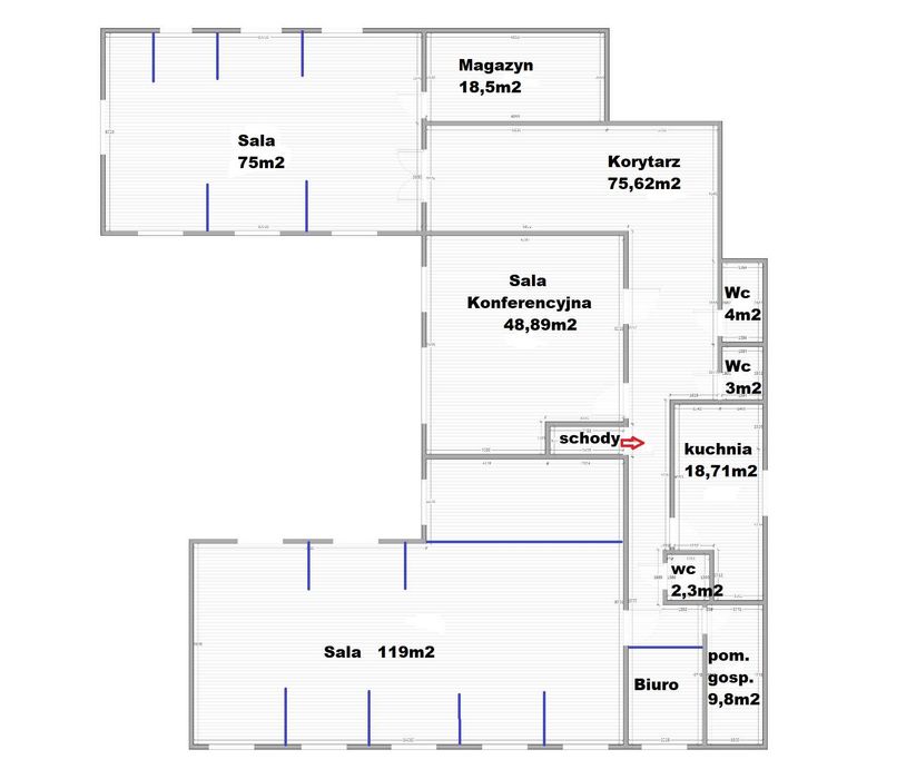 Wynajmę pomieszczenia