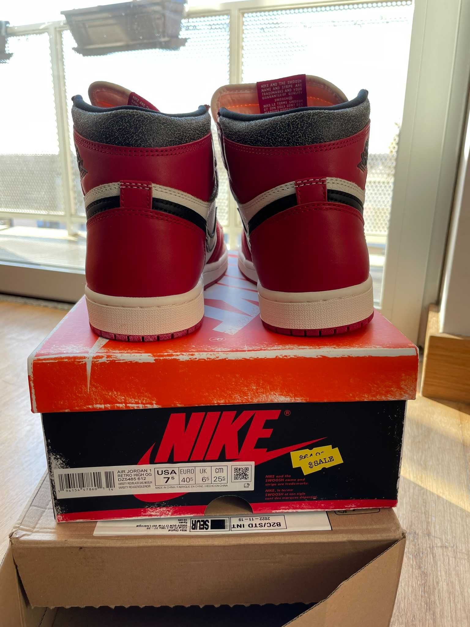 Jordan 1 Retro High OG Chicago Lost and Found 40.5 US7.5