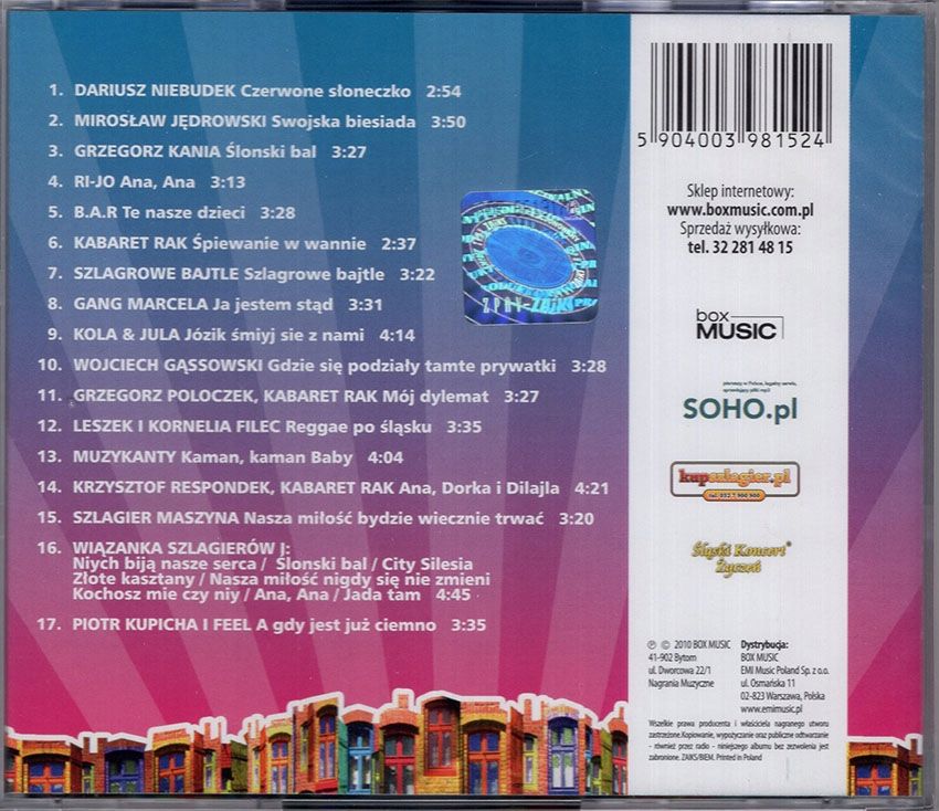 Śląska Gala Biesiadna 1 - Spodek 2010 - CD