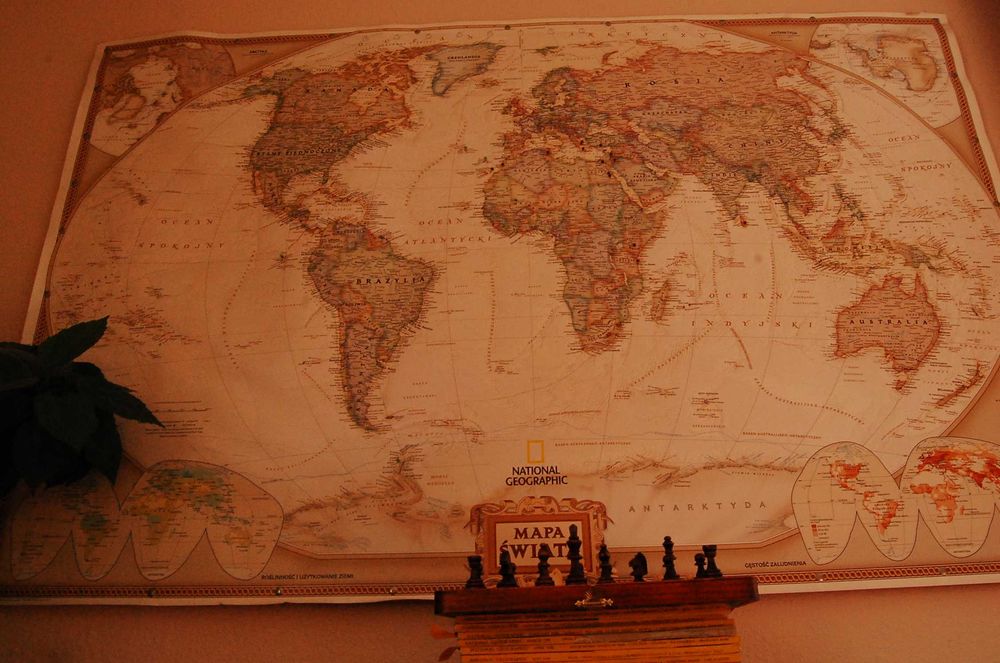 MAPA ŚWIATA National Geographic (2010) –  NOWA100 × 150 cm
