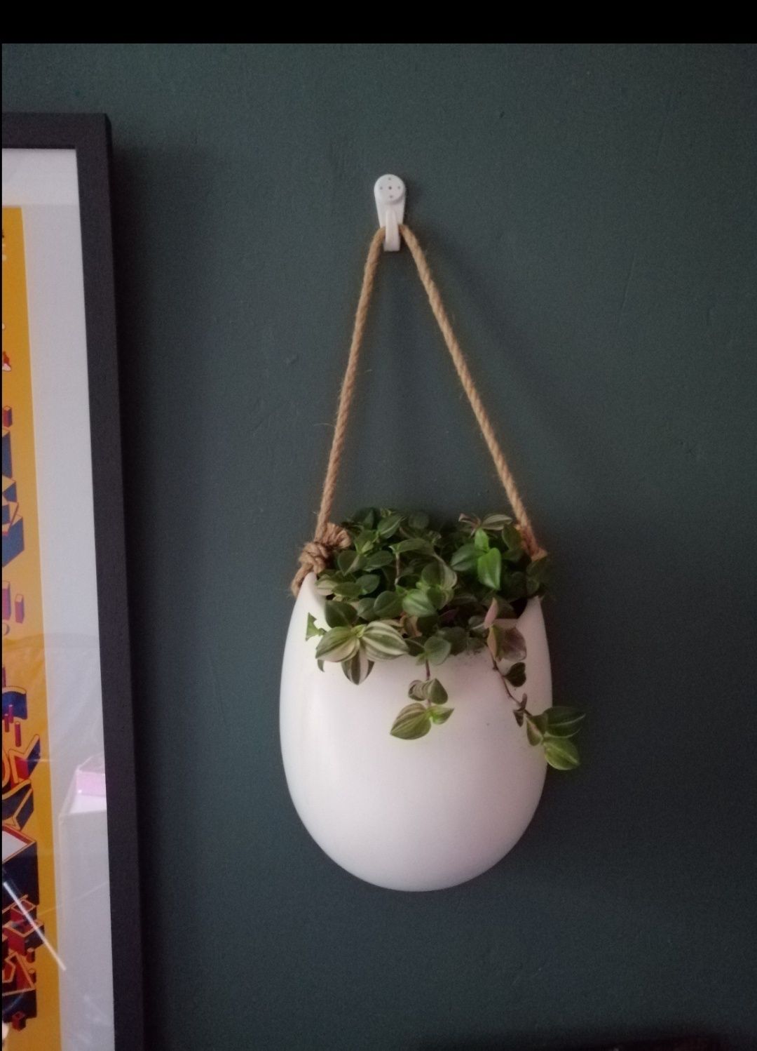 3 nowe doniczki na ścianę  wiszące ceramiczne w stylu boho glamour