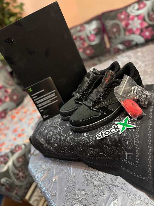 " koszykówki " Jordan 1 Retro Low OG SP Travis Scott Black Phantom R43