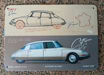 Poster - Citroen DS 1955 (metal, 20x14 cm)