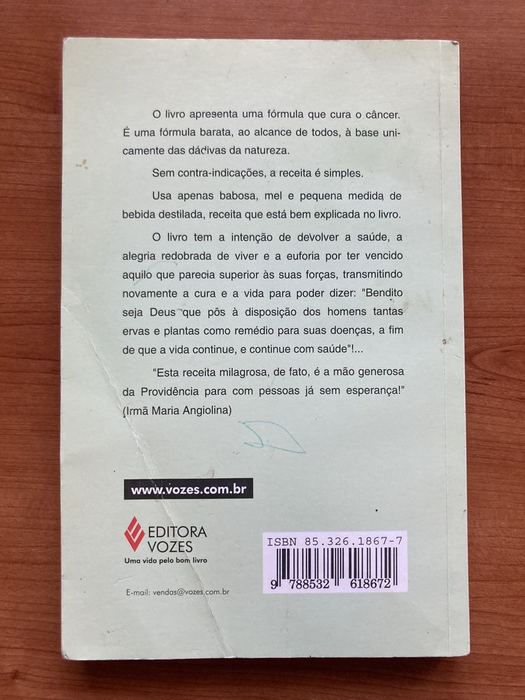 Livro - Câncer tem cura !