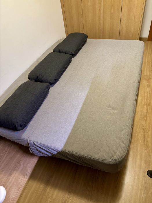 Sofá cama 3 lugares | NYHAMN (IKEA) | colchão de molas ensacadas